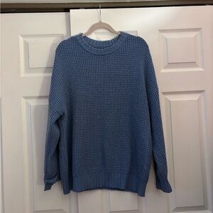 American Eagle Outfitters Blue Crew Neck Sweater